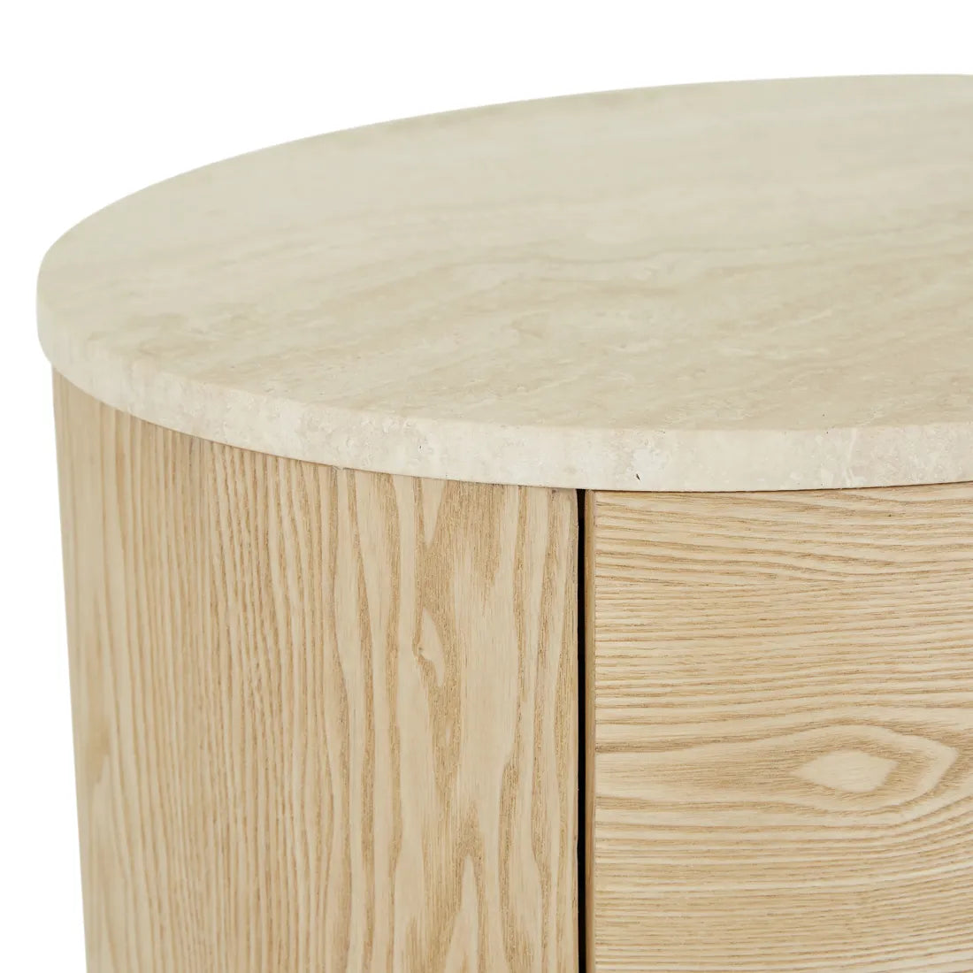 Oberon Lune Marble Bedside Natural