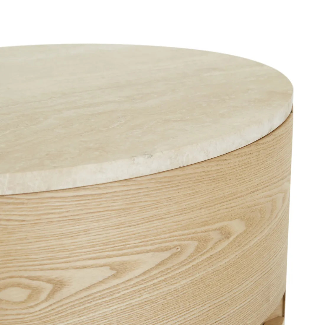 Oberon Lune Marble Bedside Natural