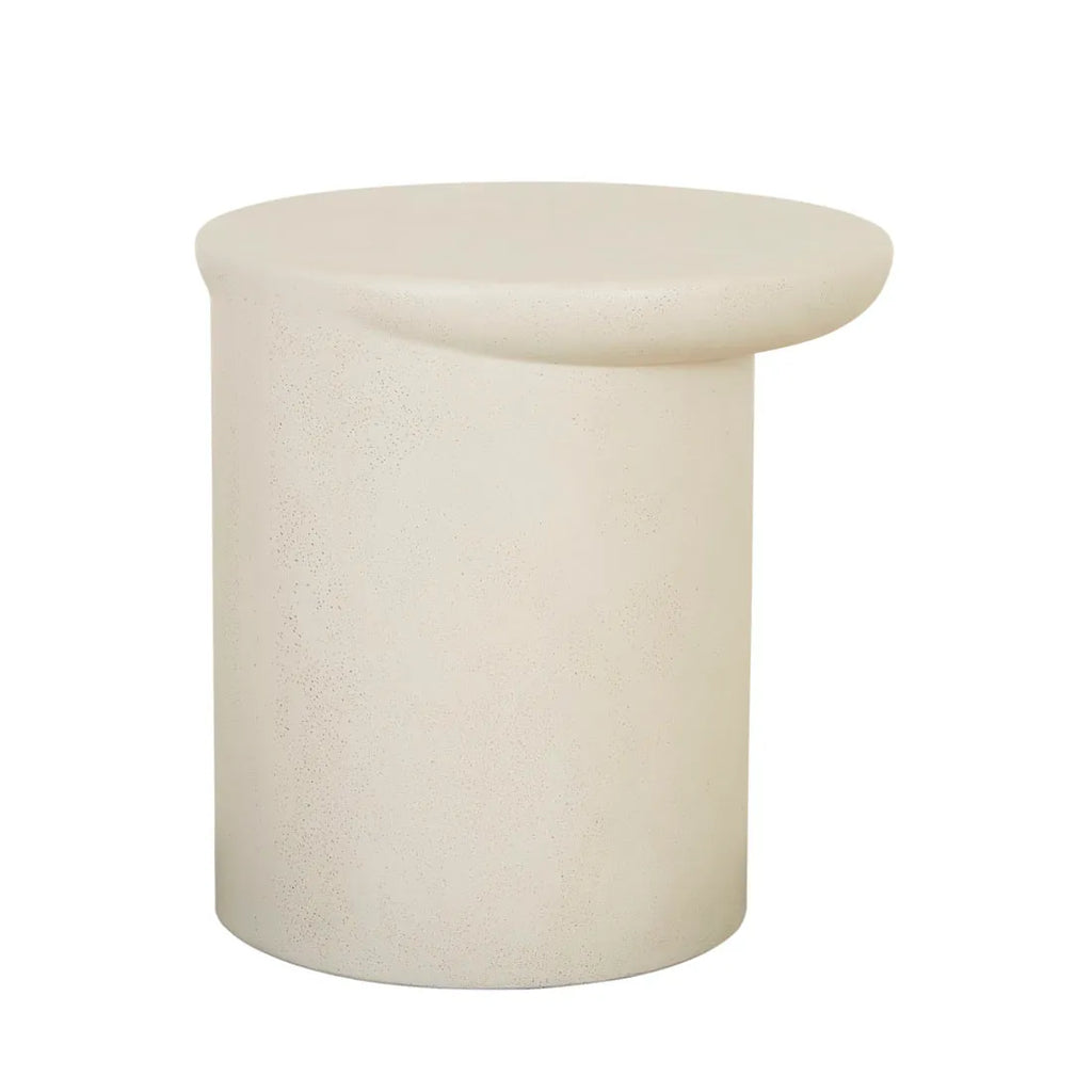 Petra Sphere Side Table Ivory