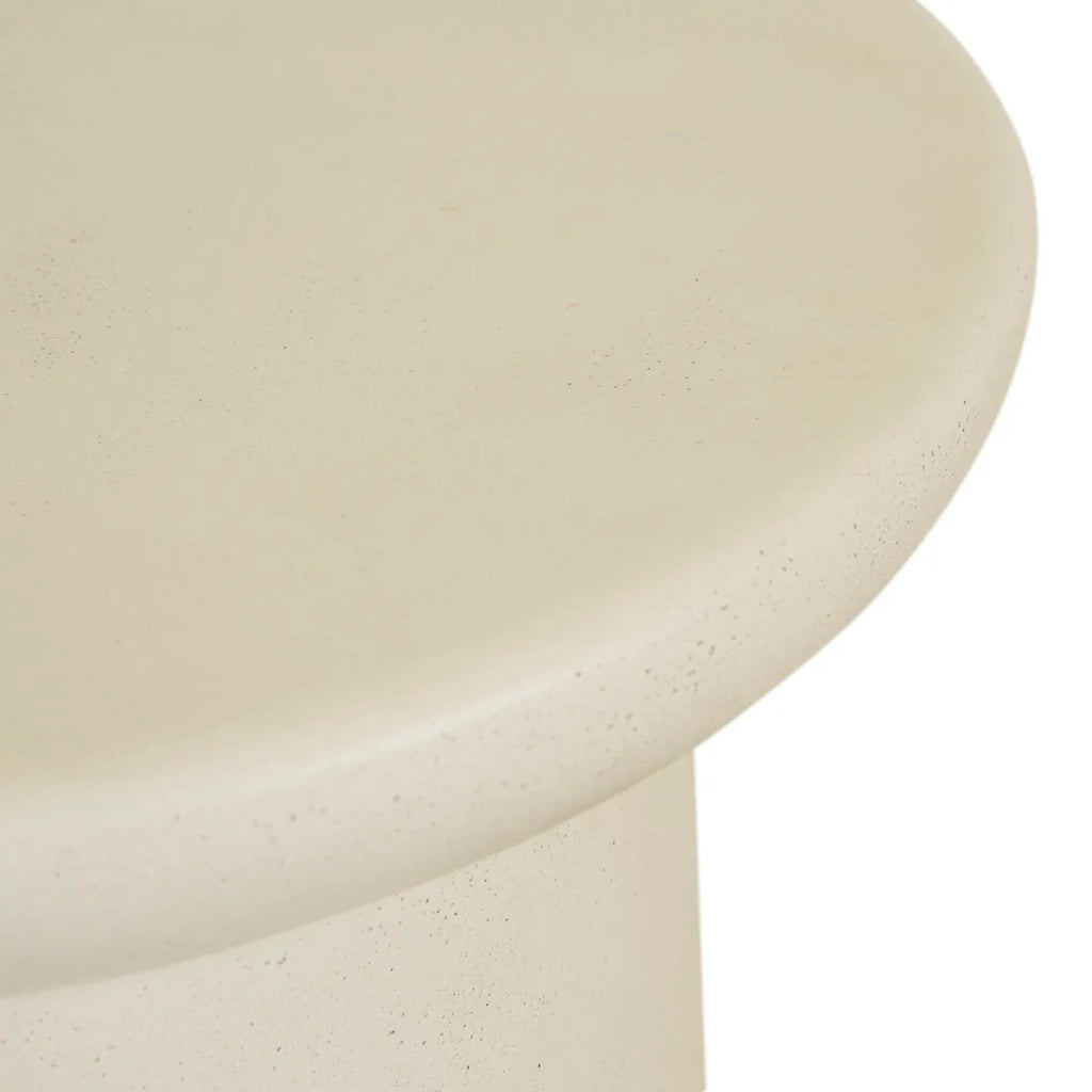 Petra Sphere Side Table Ivory