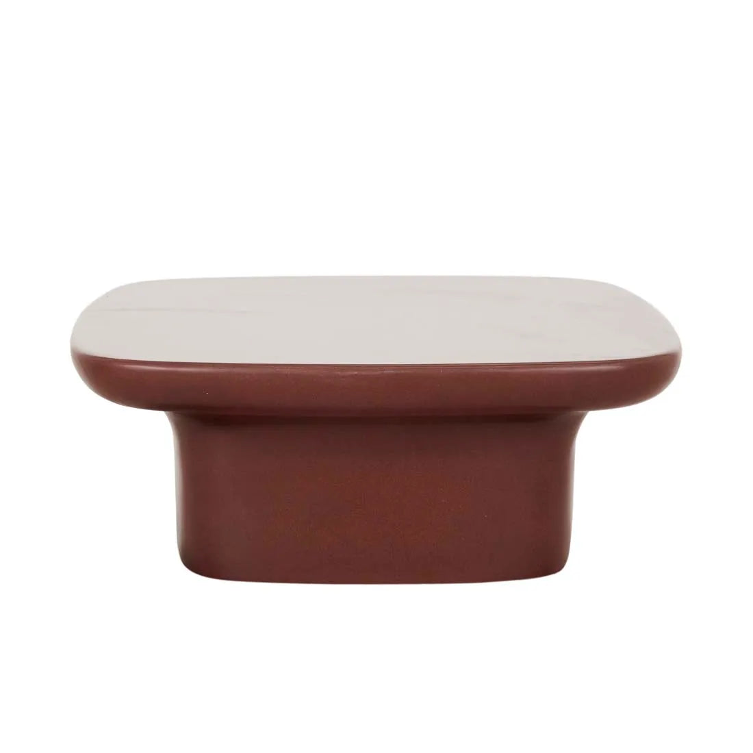 Petra Bend Coffee Table Burgundy Glaze