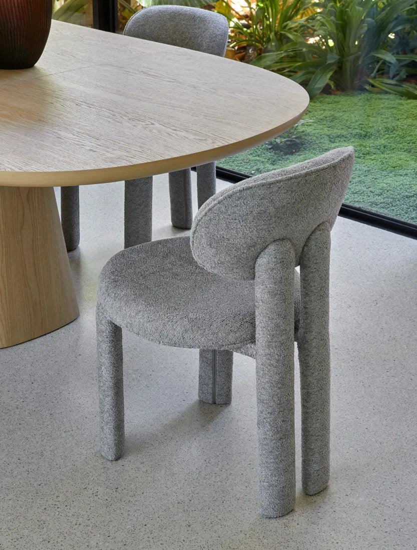 Seb Pebble Extendable Dining Table Walnut