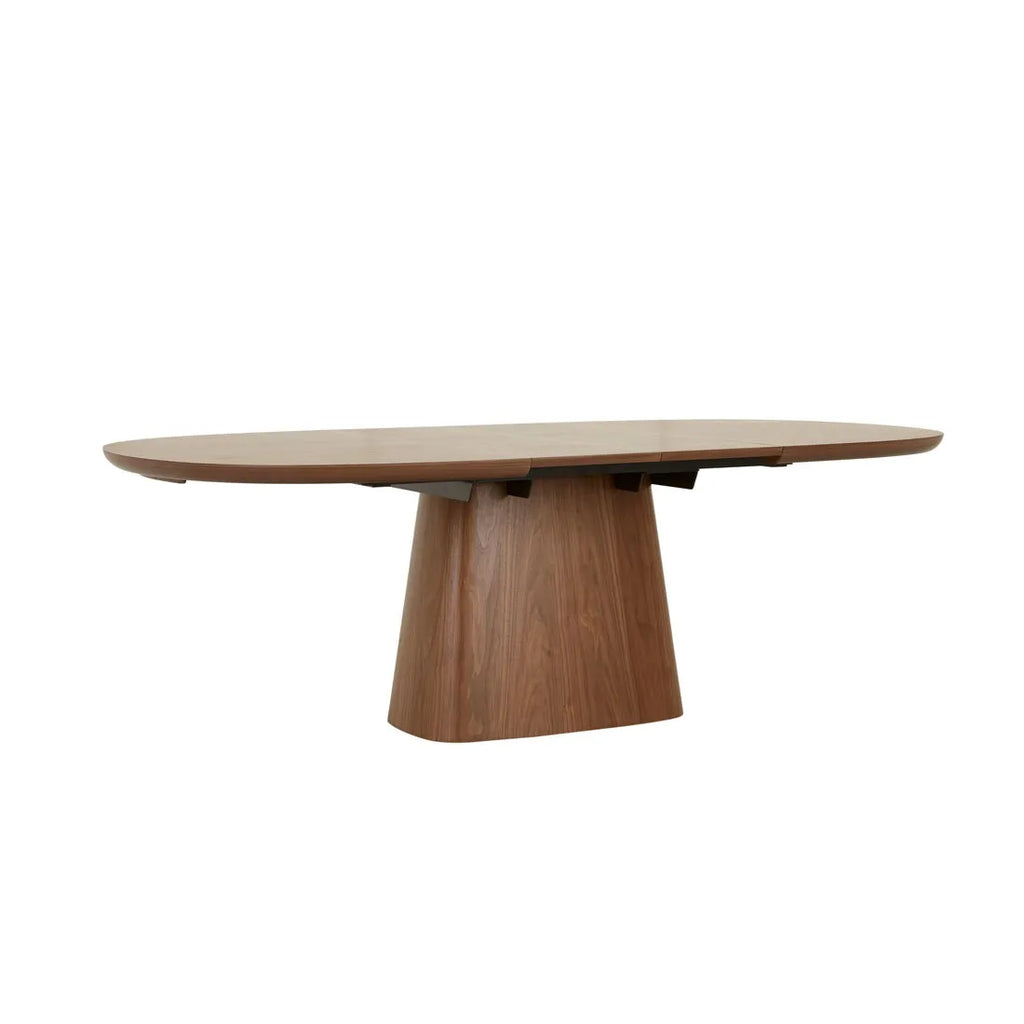 Seb Pebble Extendable Dining Table Walnut