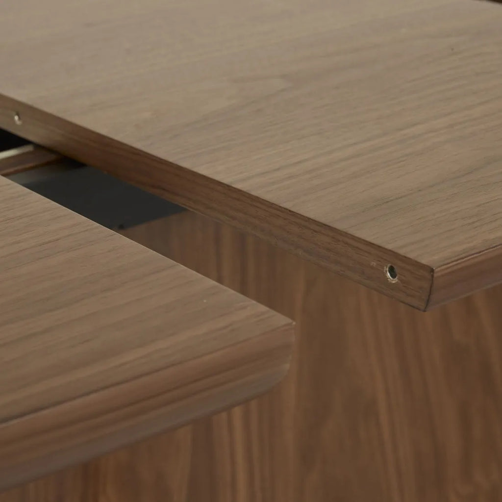 Seb Pebble Extendable Dining Table Walnut