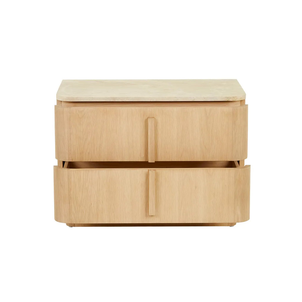 Billie Marble Buffet Marble Bedside Natural