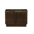Billie Marble Buffet Marble Bedside Chocolate