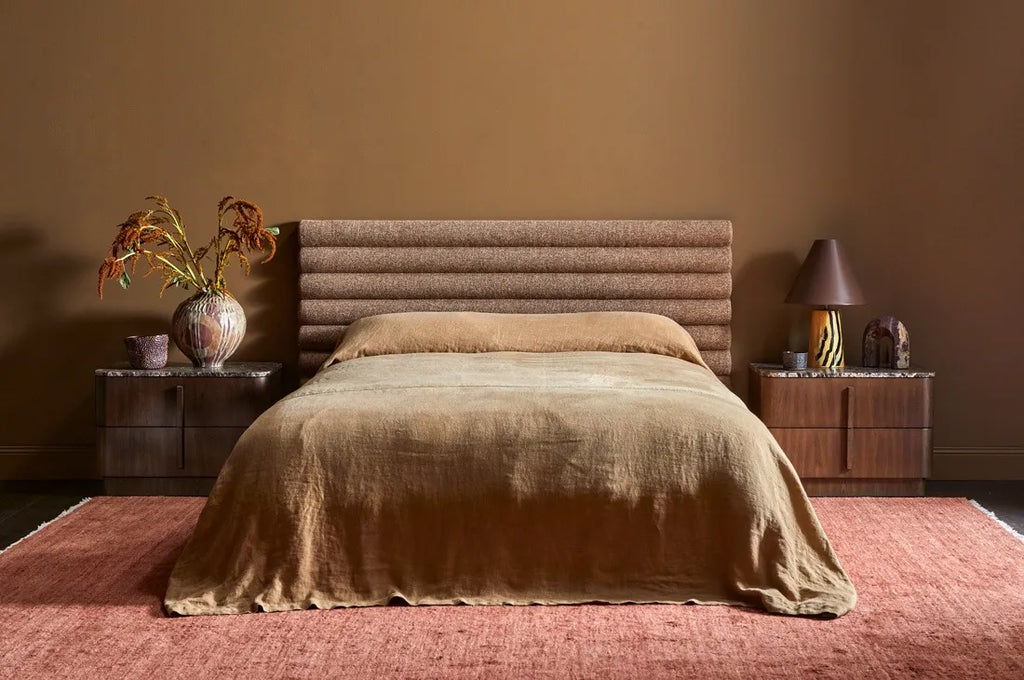 Madrid Tufted Bedhead King Soft Wheat