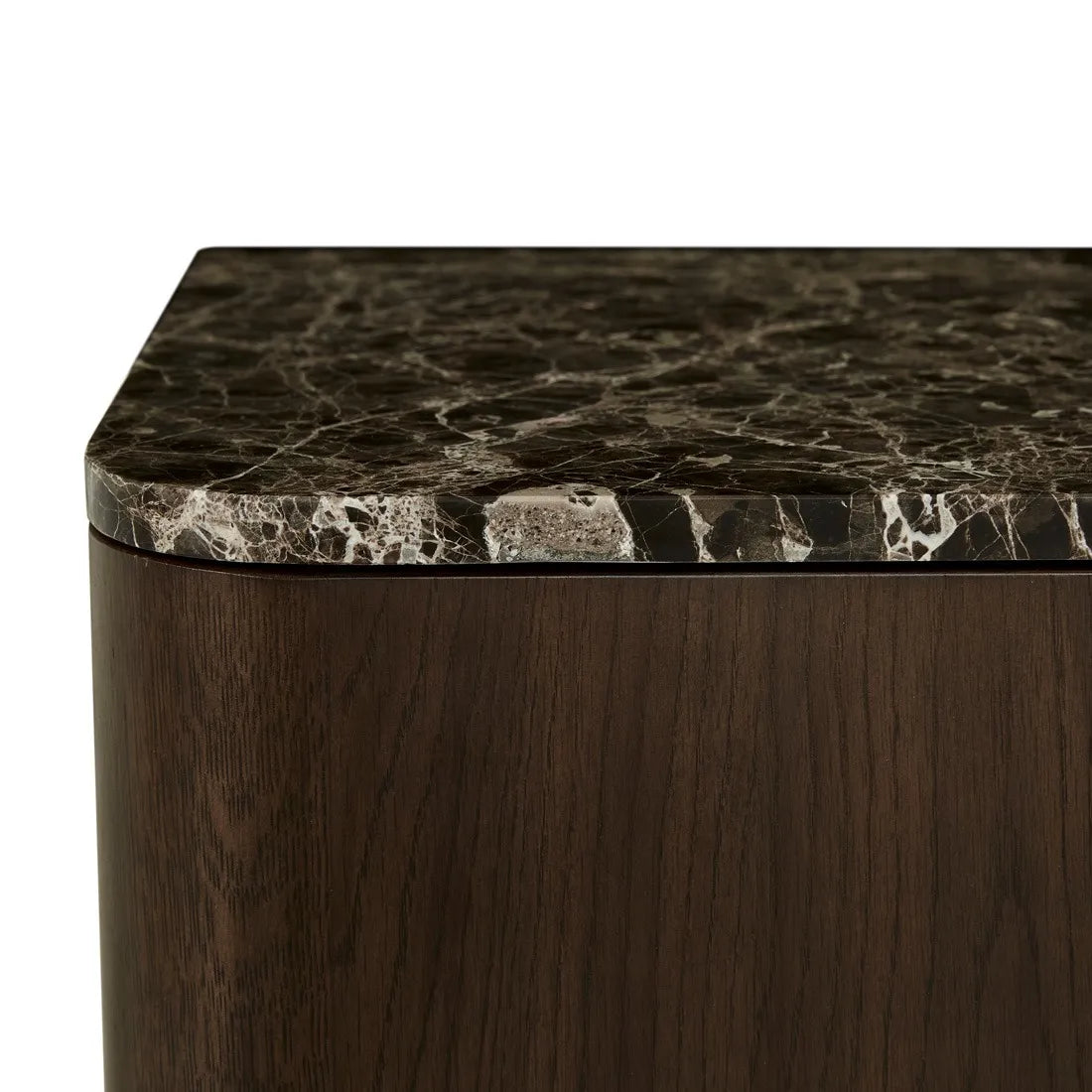 Billie Marble Buffet Marble Bedside Chocolate