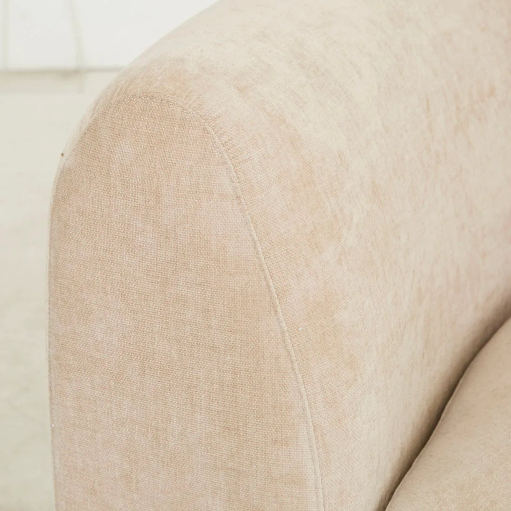 Madrid Curve Corner Sofa Soft Wheat