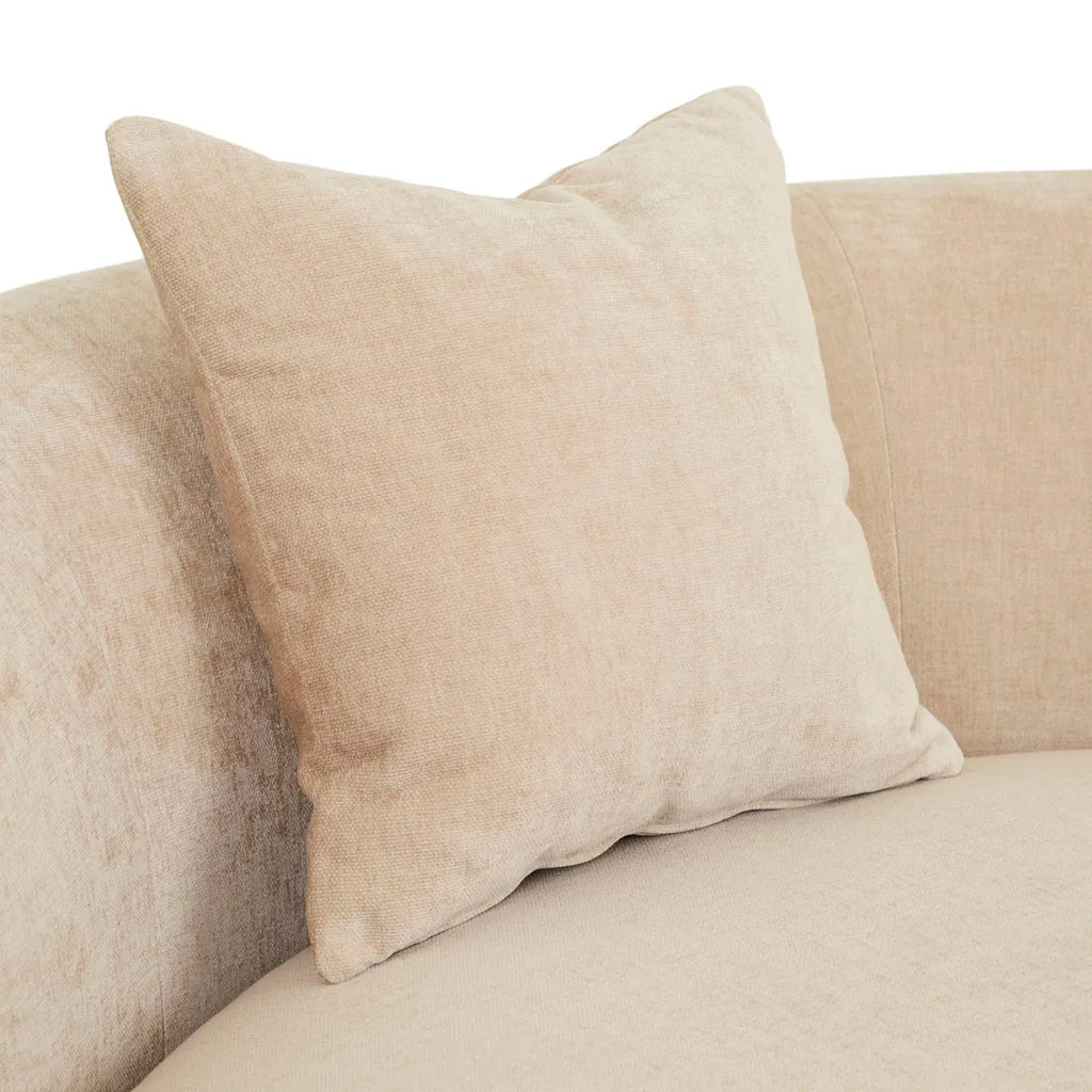 Madrid Curve Corner Sofa Soft Wheat