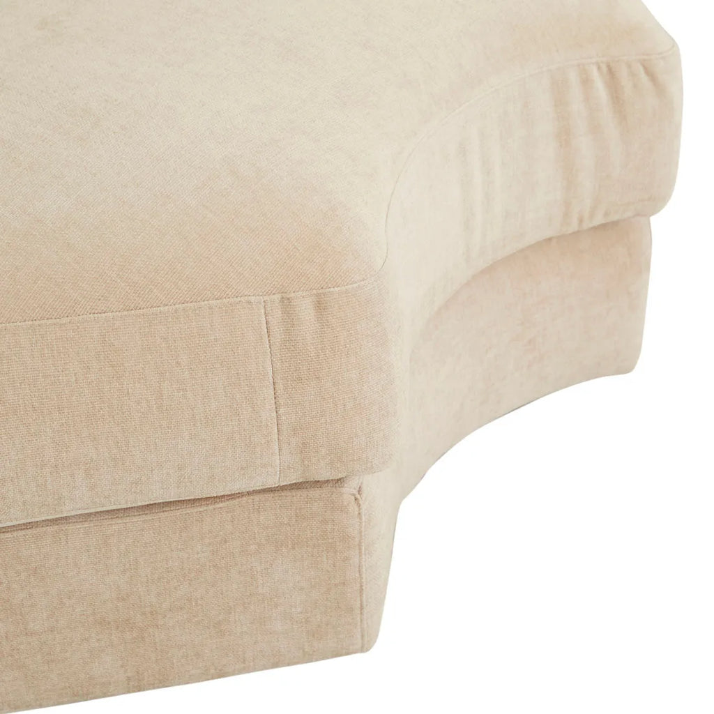 Madrid Curve Corner Sofa Soft Wheat