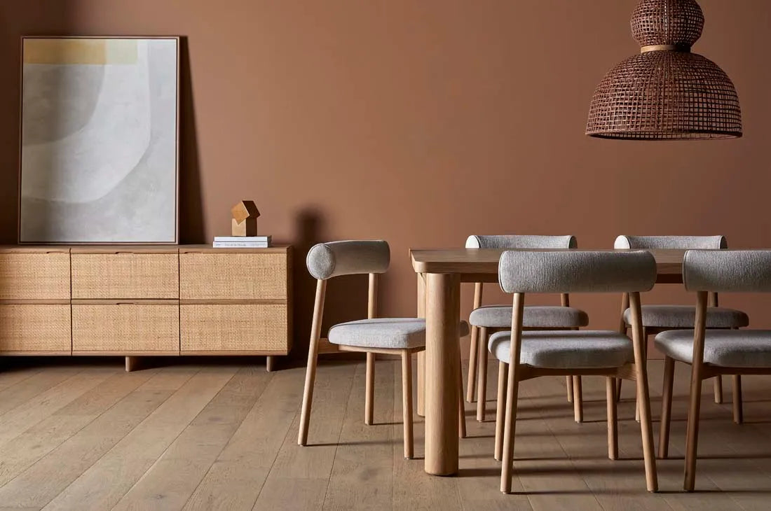 Olsen Dining Chair Sandcastle Tweed