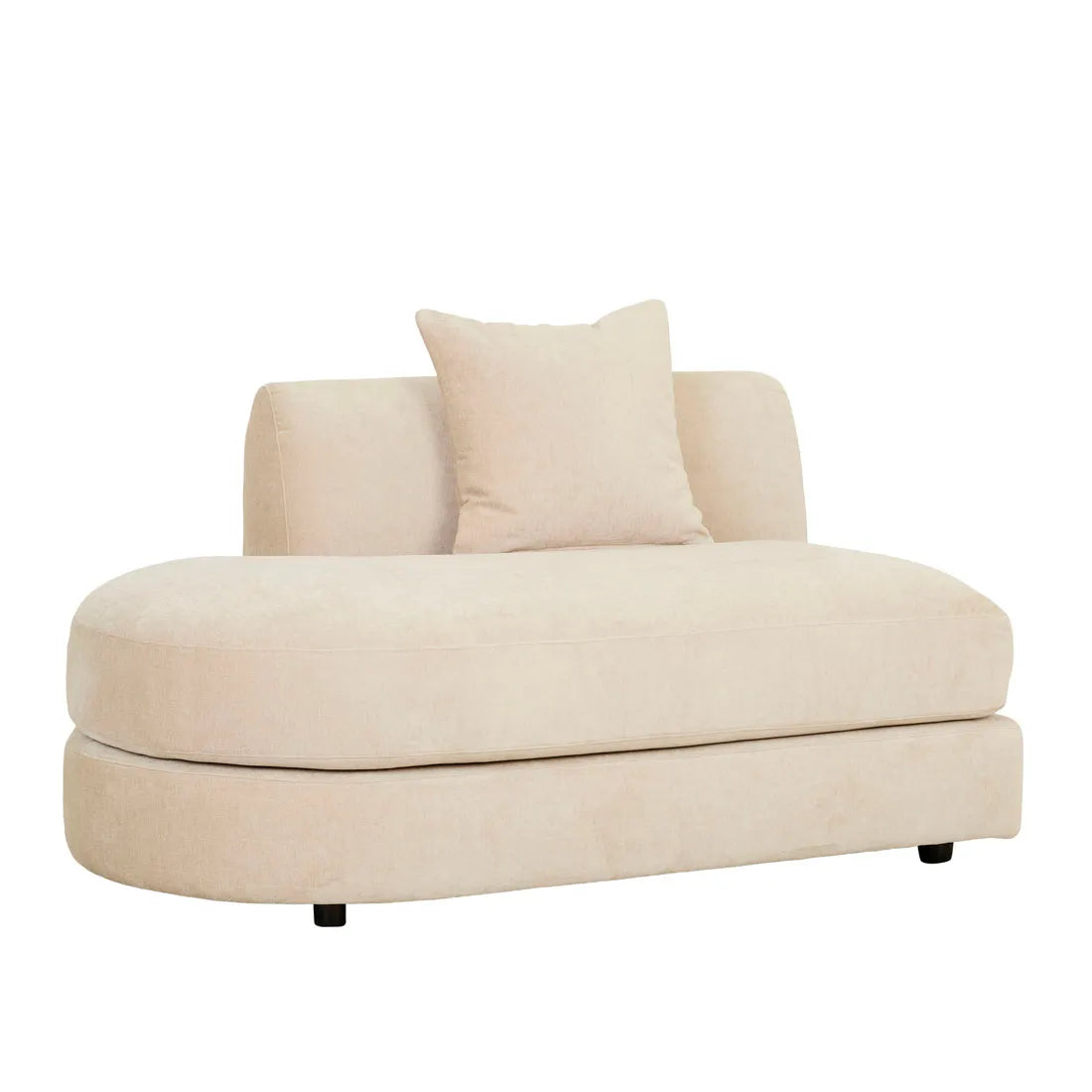 Madrid Curve Left Chaise Sofa Soft Wheat