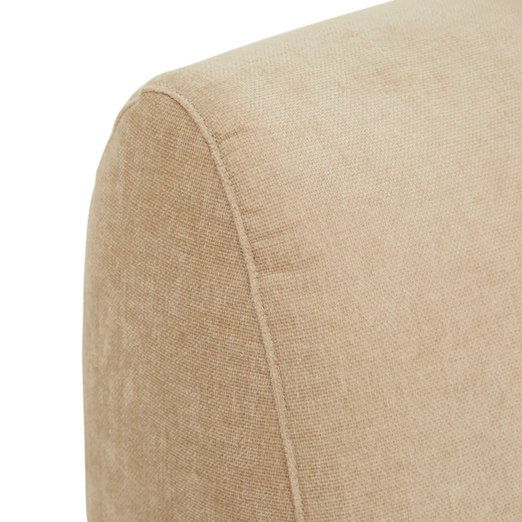 Madrid Curve Left Chaise Sofa Soft Wheat