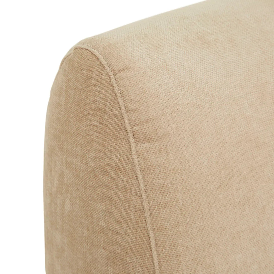 Madrid Curve Left Chaise Sofa Soft Wheat