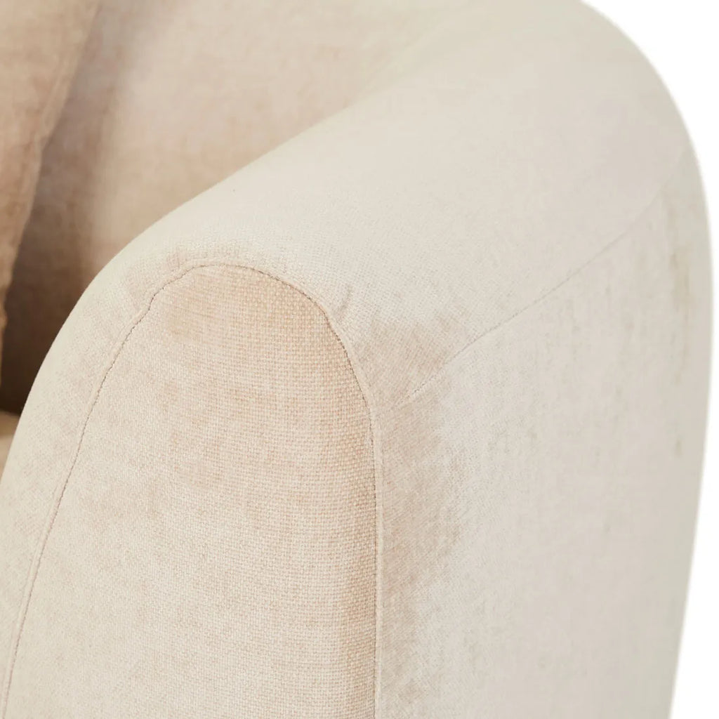 Madrid Curve Right Arm Sofa Soft Wheat
