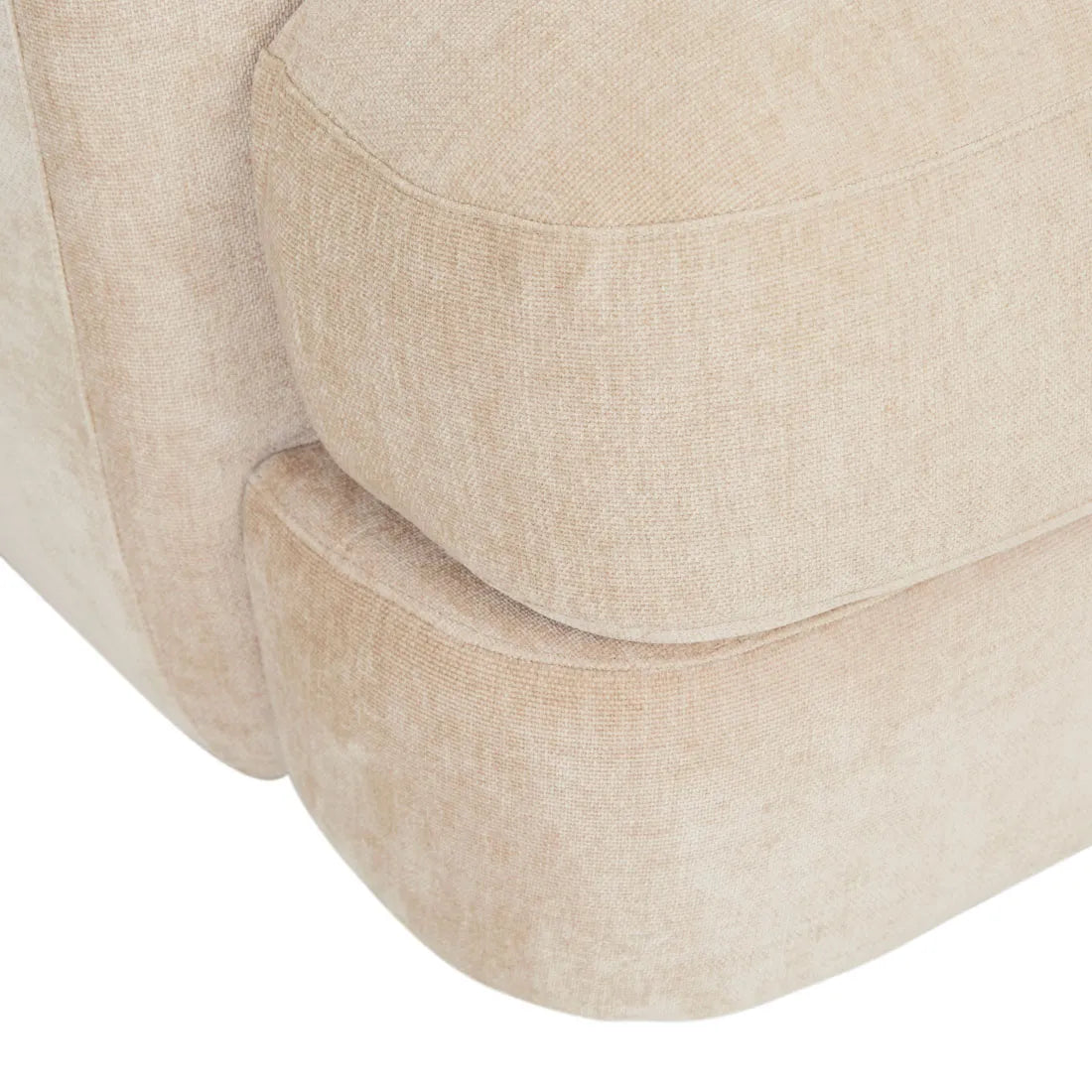 Madrid Curve Right Arm Sofa Soft Wheat