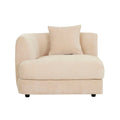Madrid Curve Left Arm Sofa Soft Wheat