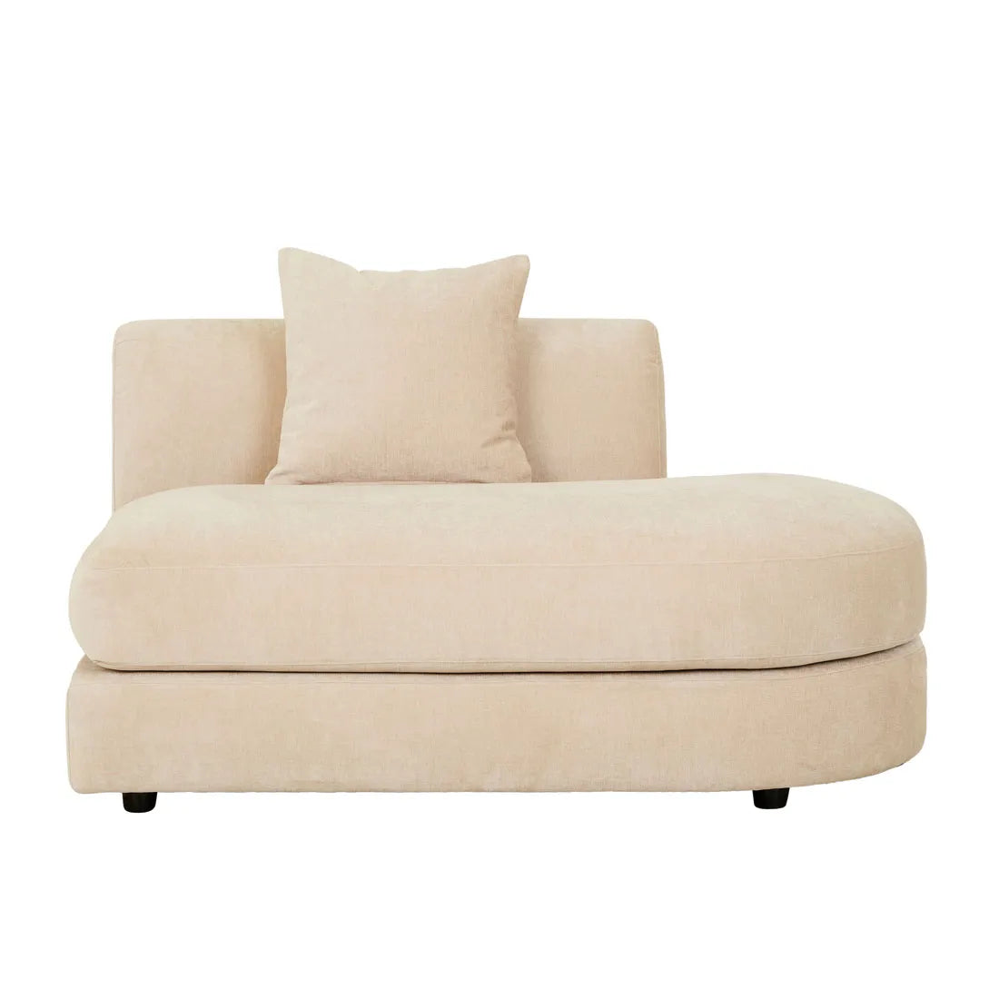 Madrid Curve Right Chaise Sofa Soft Wheat