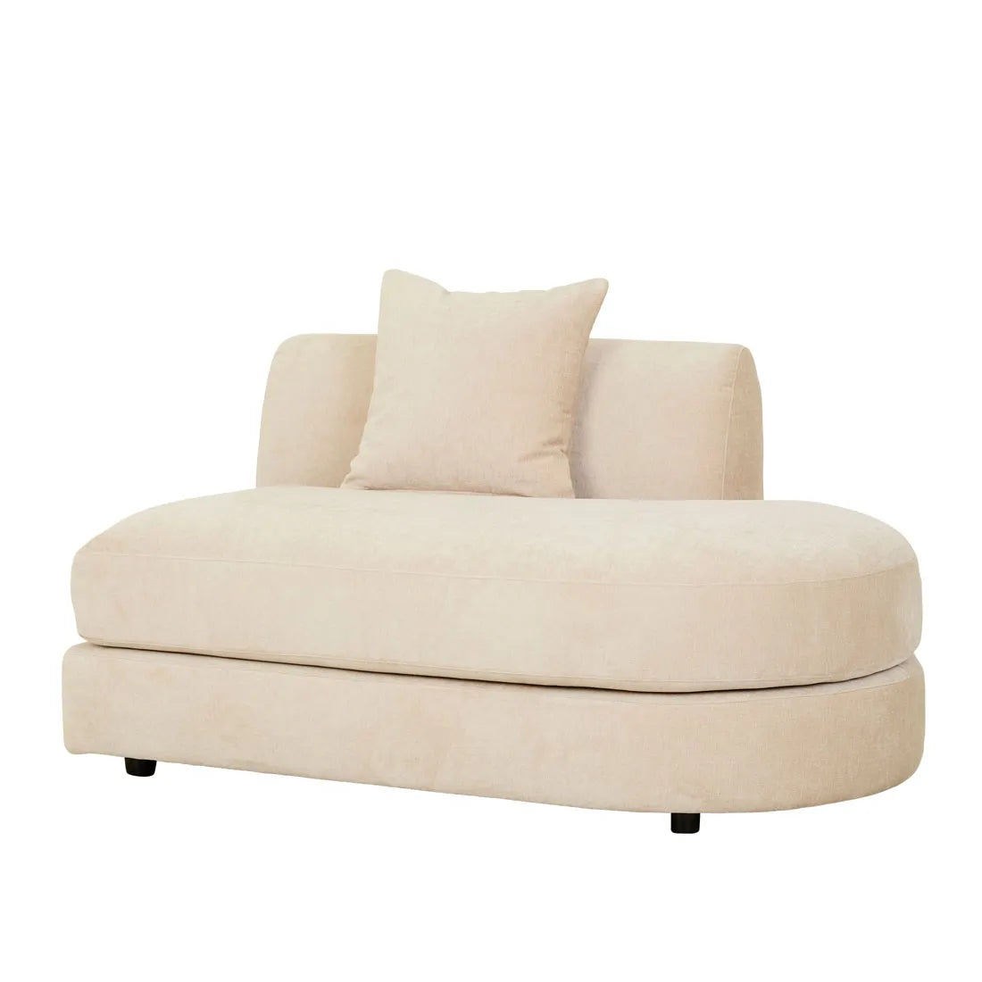 Madrid Curve Right Chaise Sofa Soft Wheat