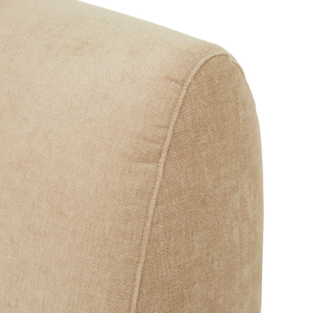 Madrid Curve Right Chaise Sofa Soft Wheat