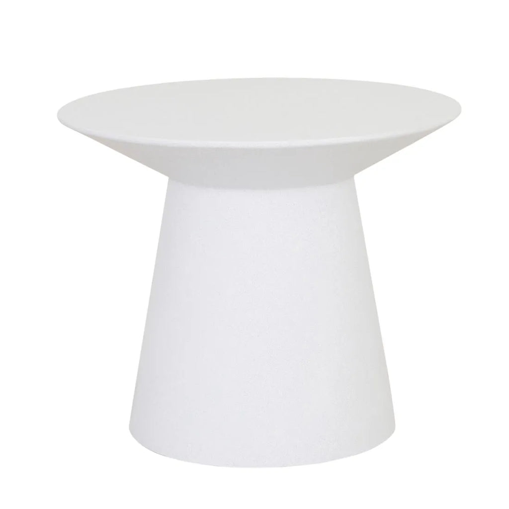 Livorno Round Side Table White Speckle