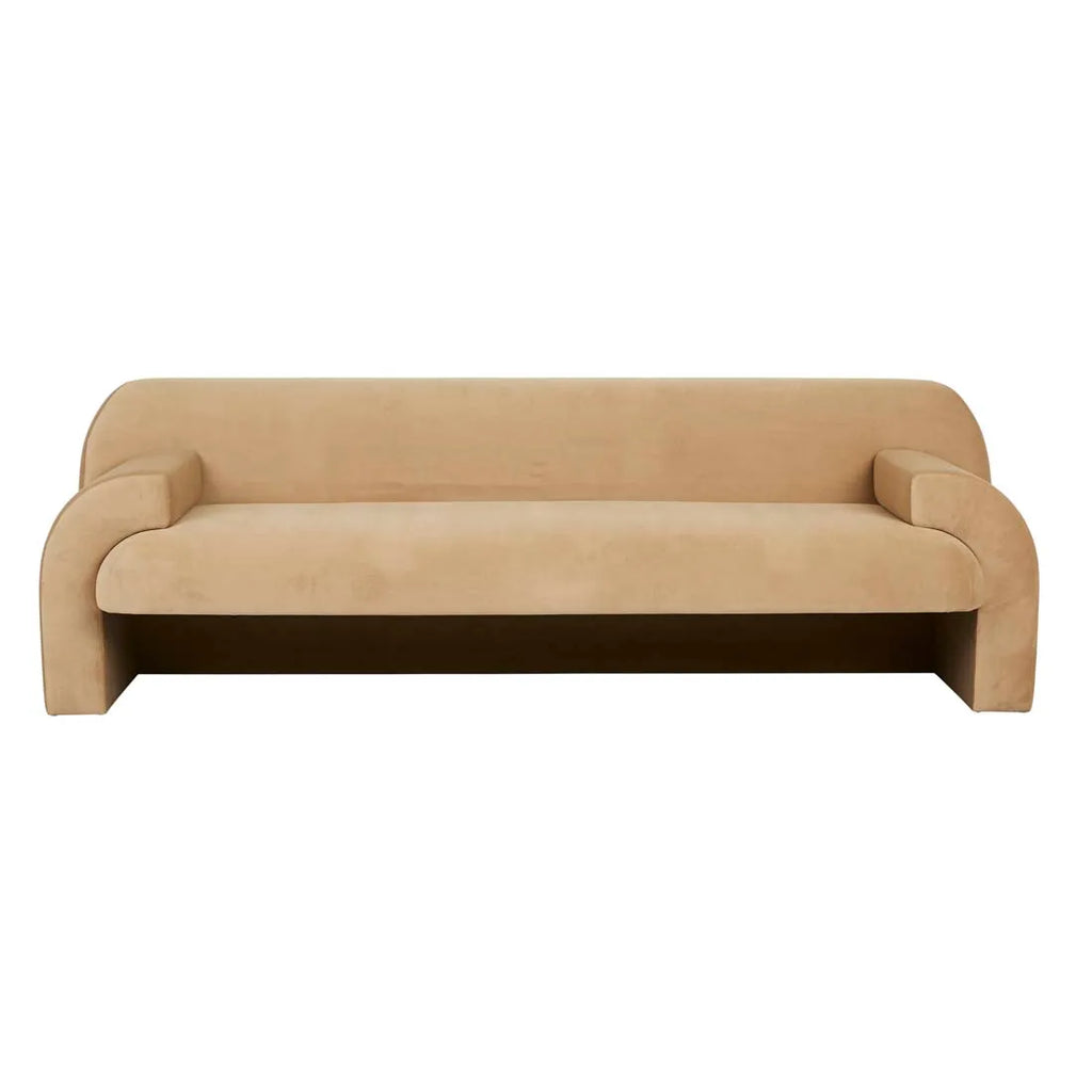 Juno Aubury Sofa Camel Velvet