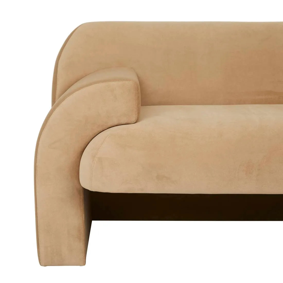 Juno Aubury Sofa Camel Velvet