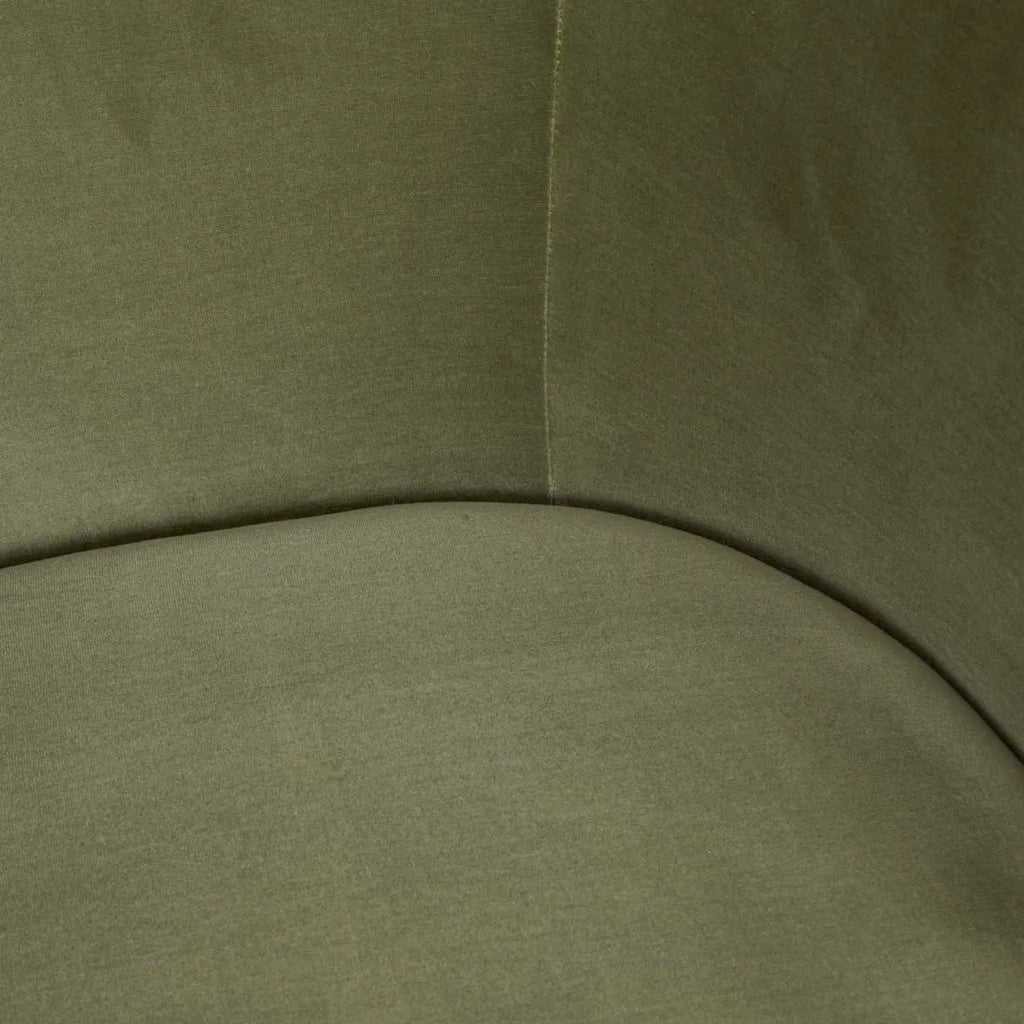 Kennedy Becket Sofa Chair Olive Green Velvet