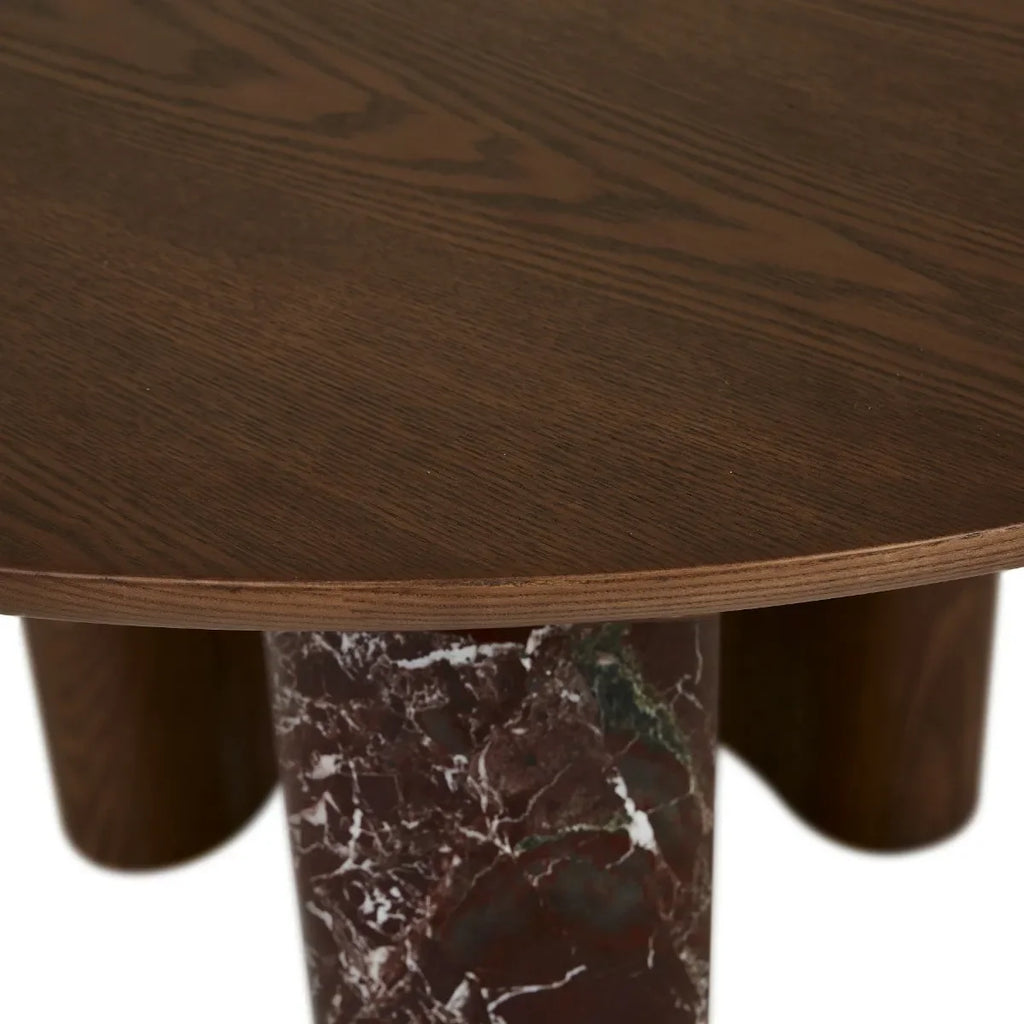 Helio Round Dining Table Smoked Ash