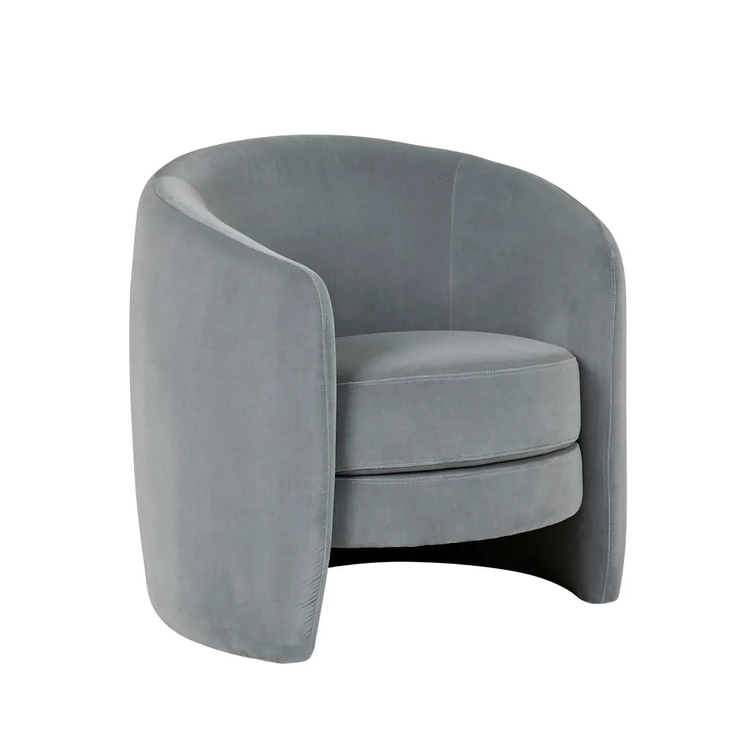 Kennedy Tenner Chair Misty Blue Velvet