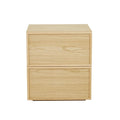 Marcel Bedside Two Drawer Natural