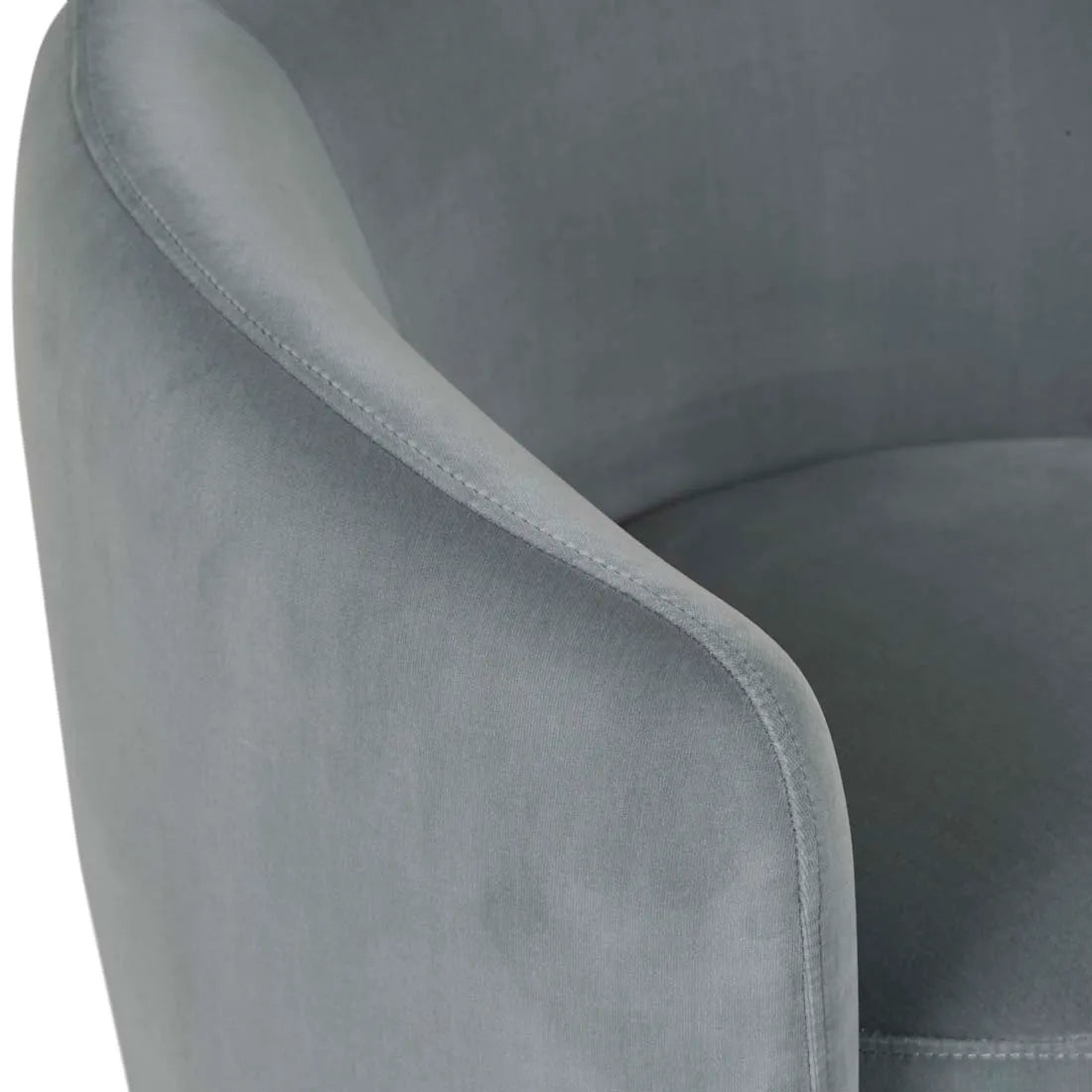 Kennedy Tenner Chair Misty Blue Velvet