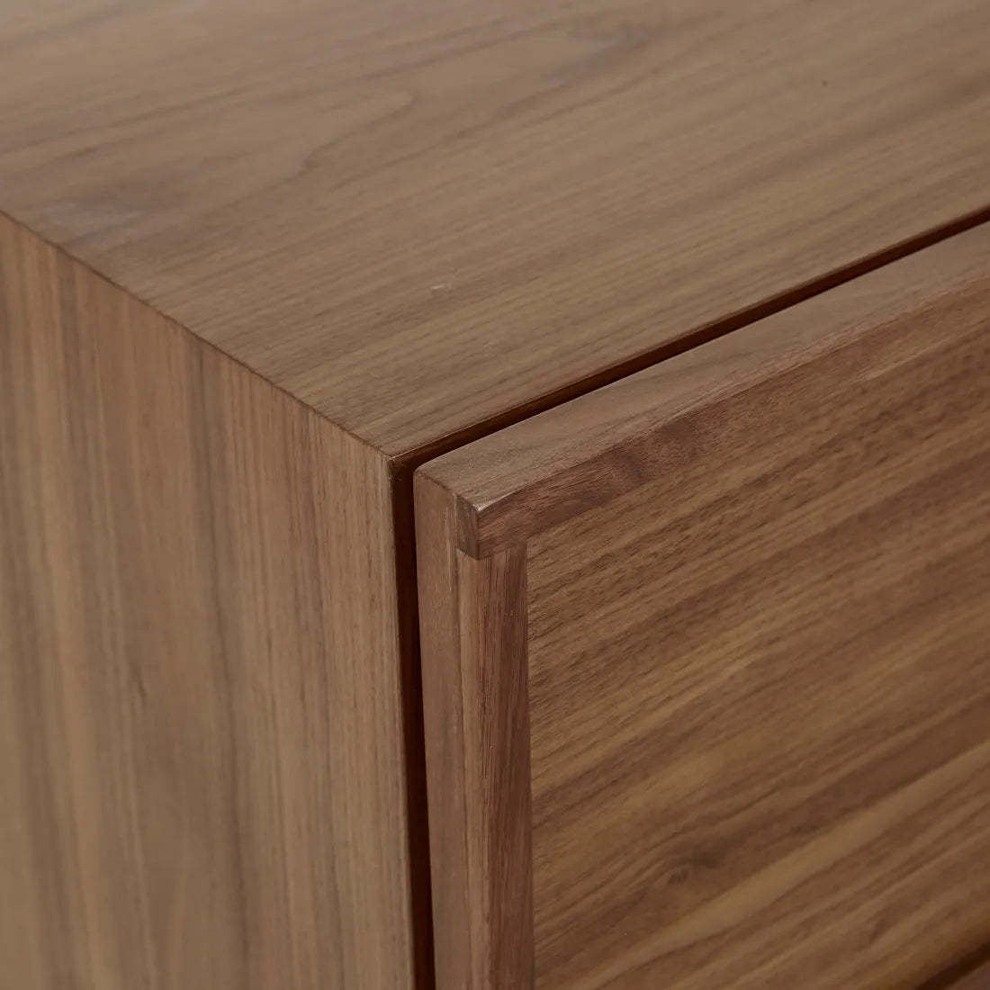 Marcel Bedside Two Drawer Walnut