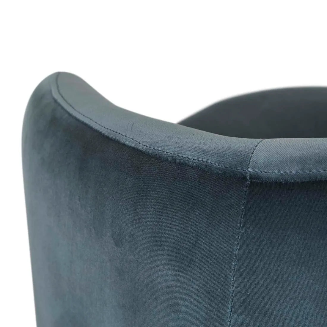 Kennedy Tenner Chair Blue Charcoal Velvet