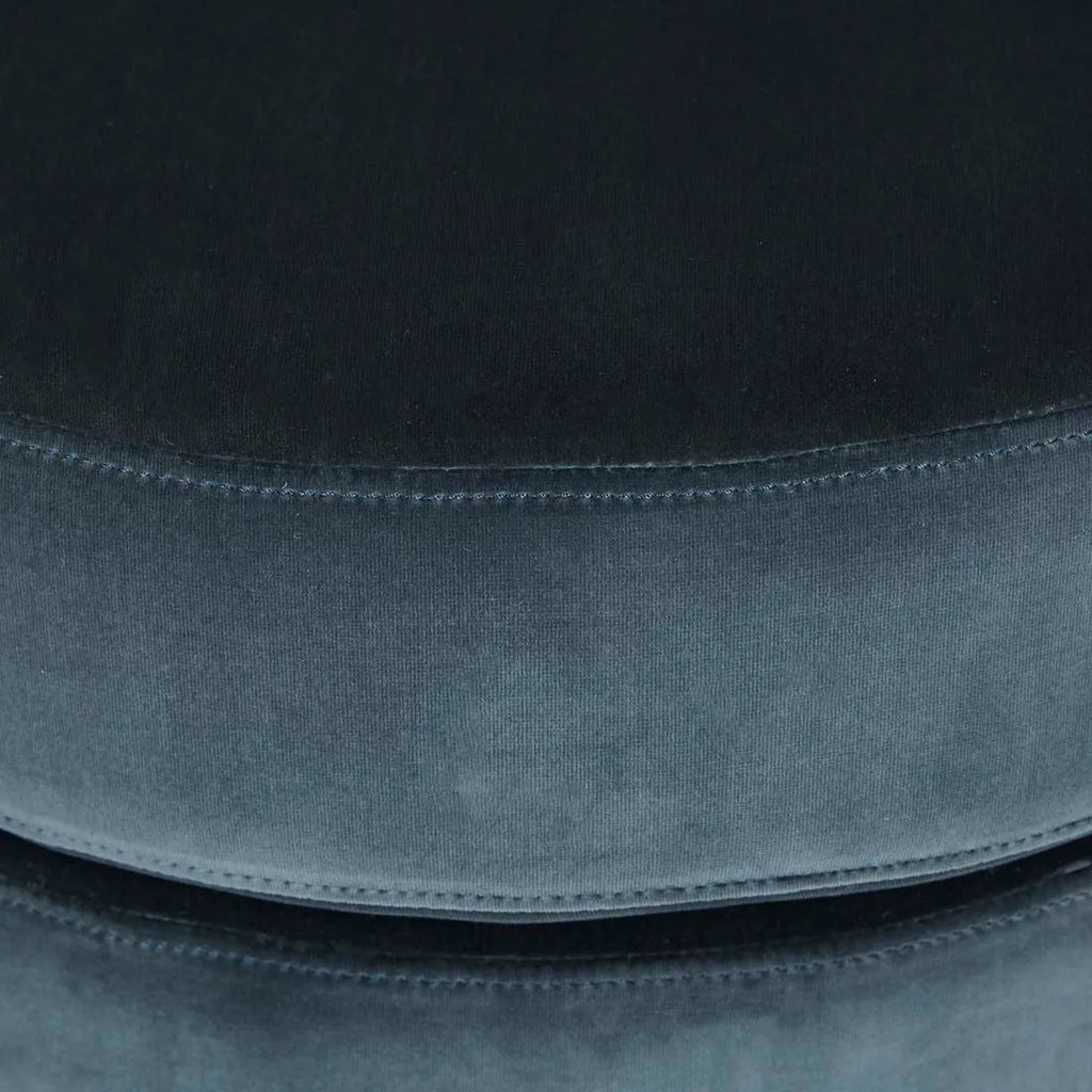 Kennedy Tenner Chair Blue Charcoal Velvet