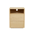 Marcel Bedside Open Two Drawer Natural