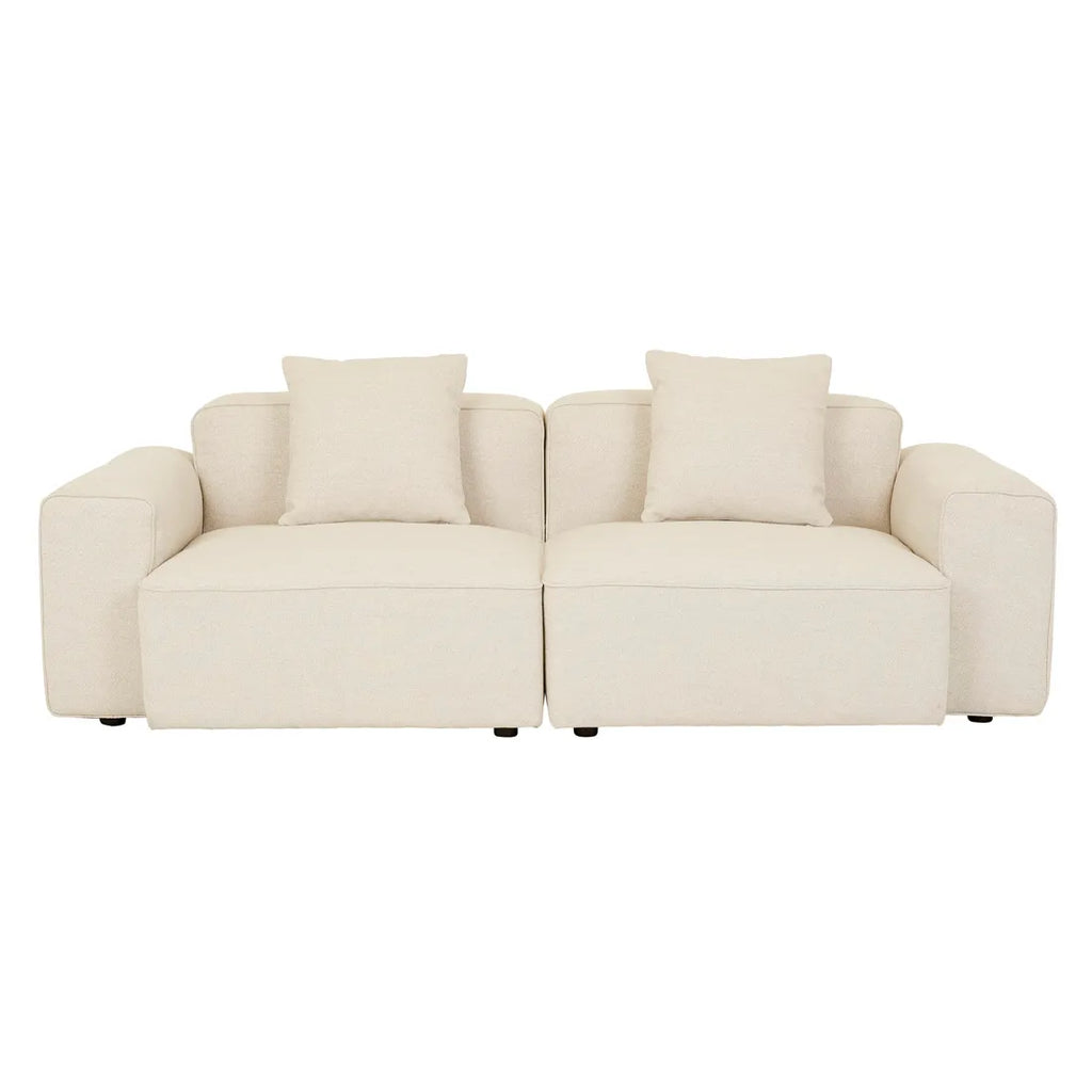 Airlie Slab Three Seater Sofa Buttercream