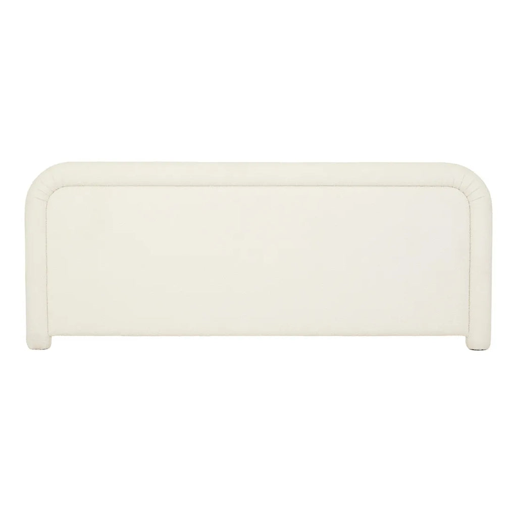 Almos Chubby Bedhead Wide Queen Ivory Boucle