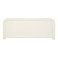 Almos Chubby Bedhead Wide Queen Ivory Boucle