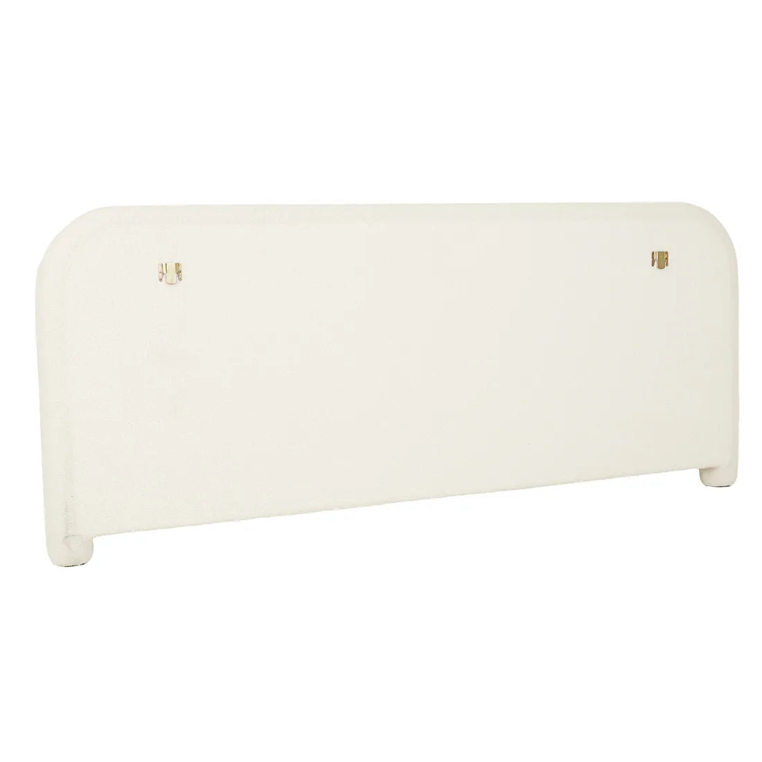 Almos Chubby Bedhead Wide Queen Ivory Boucle