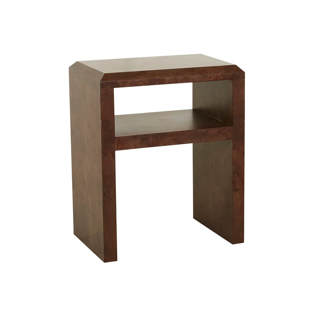 Eva Bedside Chocolate Burl