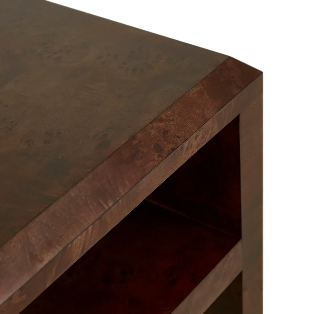 Eva Bedside Chocolate Burl