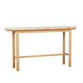 Artie Oval Marble Console Natural/Brown Vein
