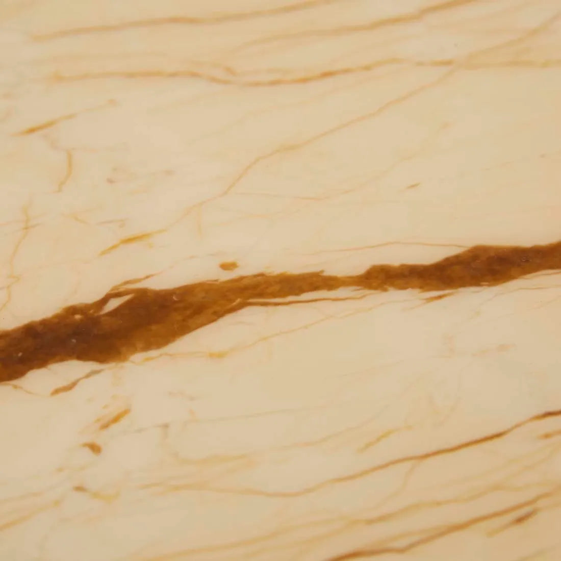 Artie Oval Marble Console Natural/Brown Vein