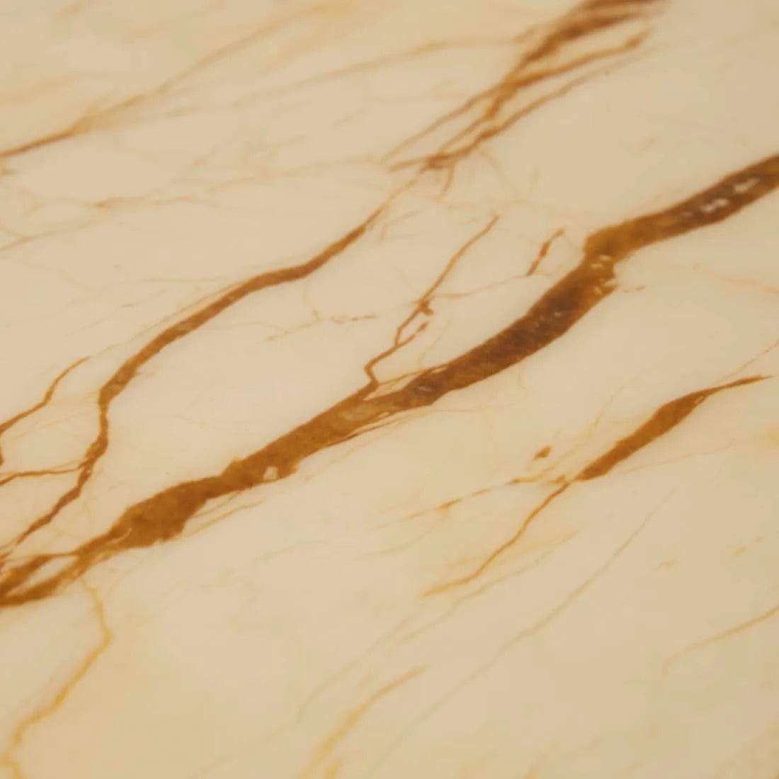 Artie Oval Marble Console Natural/Brown Vein