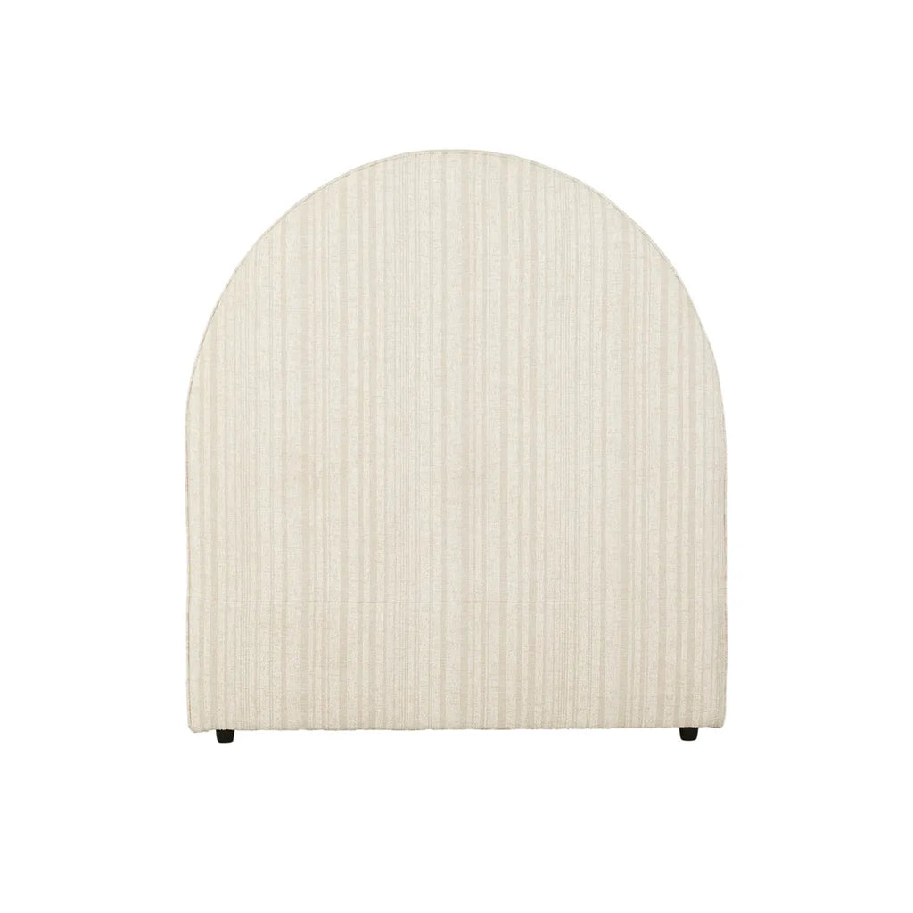 Madrid Arch Bedhead Double Natural Stripe