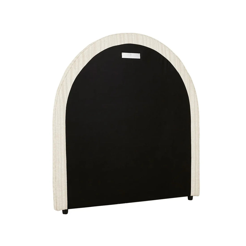 Madrid Arch Bedhead Double Natural Stripe