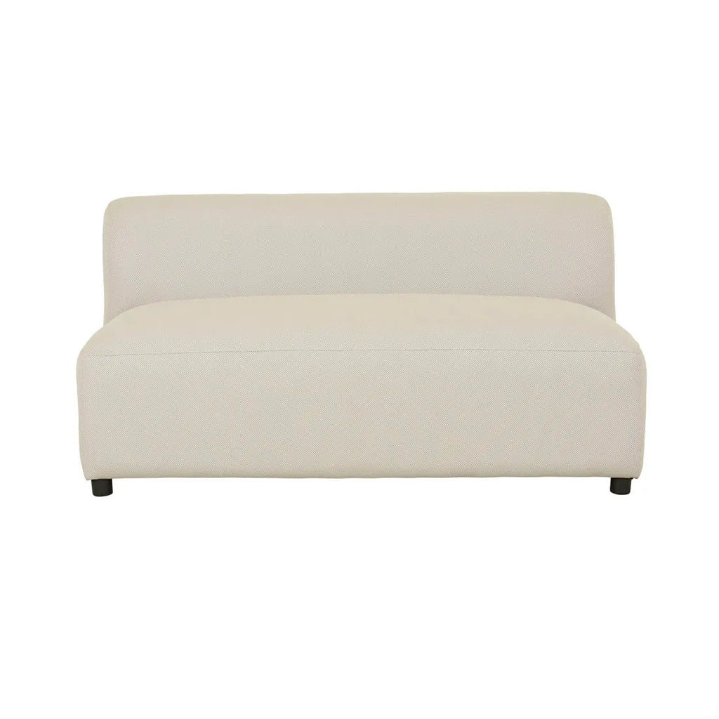 Aruba Curve Two Seater Centre Sofa Misty Grey