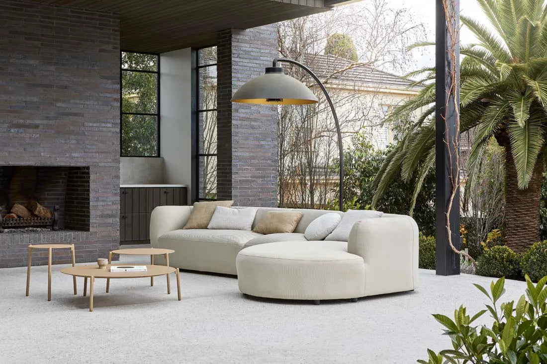 Aruba Curve Centre Sofa Misty Grey